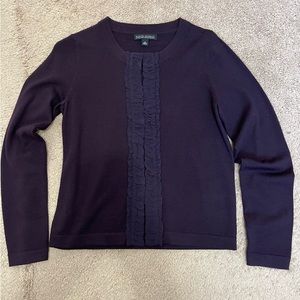 EUC rich plum Banana Republic cardigan sz M
